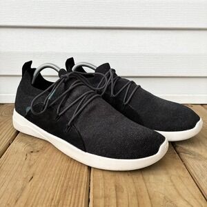 Vessi Cityscape Classic Knit Waterproof Lace Up Black Sneakers Shoes Mens 11